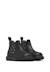 Bottines chelsea bébé fille en cuir piccadilly Noir-argent 2 - vertbaudet enfant 