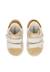 Baskets bébé fille en cuir et daim sasha à scratch Blanc-beige 4 - vertbaudet enfant 