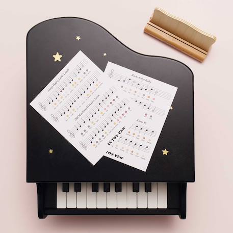 Piano à queue en bois fsc Noir, blanc 6 - vertbaudet enfant 