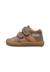Chaussures barefoot enfant en cuir et daim sabby à scratch Cognac-gris foncé+Marron-vert olive+Rose poudré-rose 3 - vertbaudet enfant 
