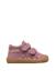 Chaussures barefoot fille en cuir et daim amur à scratch Magnolia-platine+Marron clair-platine 1 - vertbaudet enfant 