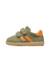 Baskets bébé en cuir et daim vimby à scratch Kaki-orange+Rose poudré-blanc 3 - vertbaudet enfant 