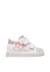 Baskets bébé fille en cuir et daim yelai à scratch Blanc-argenté+Blanc-platine 1 - vertbaudet enfant 