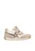 Baskets fille en daim et tissu technique crumi à scratch Blanc-beige-platine 1 - vertbaudet enfant 
