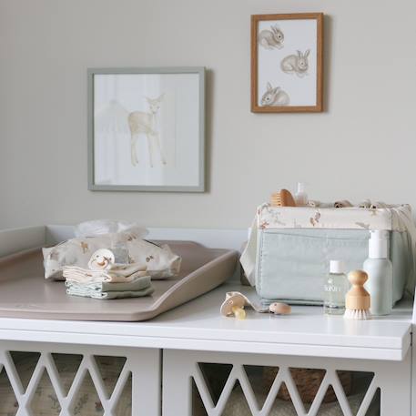 Lot de 3 langes bébé en mousseline woodland (70 x 70 cm) Blanc 3 - vertbaudet enfant 