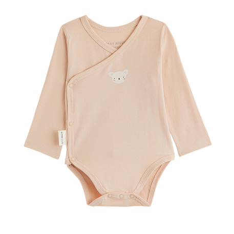 Lot de 3 bodies bébé manches longues ouverture croisée Rose 6 - vertbaudet enfant 