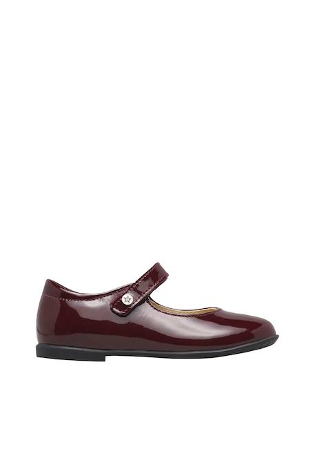 Ballerines en vernis darling Beige-+Bordeaux+Noir-+Rouge 6 - vertbaudet enfant 