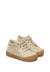 Baskets bébé fille en daim snopes à zip, broderies papillons Platine-marron 2 - vertbaudet enfant 