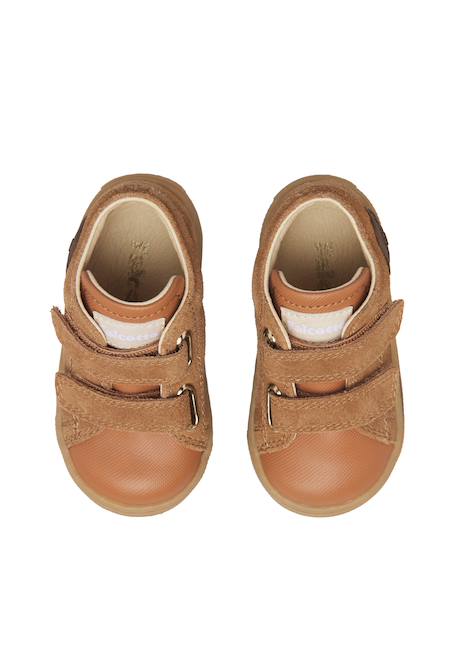 Baskets garçon en cuir et synthétique michael 3 Cognac 4 - vertbaudet enfant 