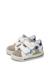Baskets bébé garçon en cuir et daim jalip à scratch Blanc-gris+Blanc-vert 5 - vertbaudet enfant 