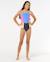 Maillot de bain une pièce block party fille Bleu marine 4 - vertbaudet enfant 