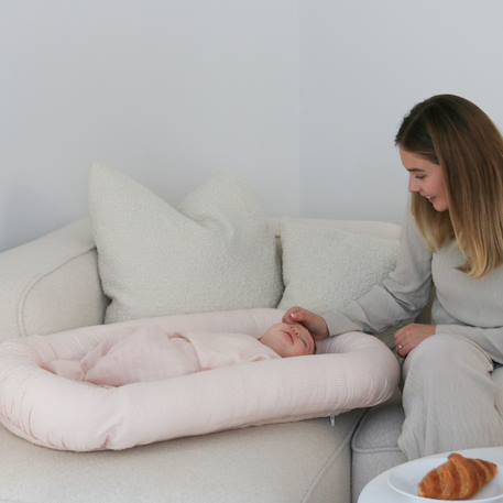 Lot de 3 langes bébé en mousseline classic stripes rose (70 x 70 cm) Rose 2 - vertbaudet enfant 