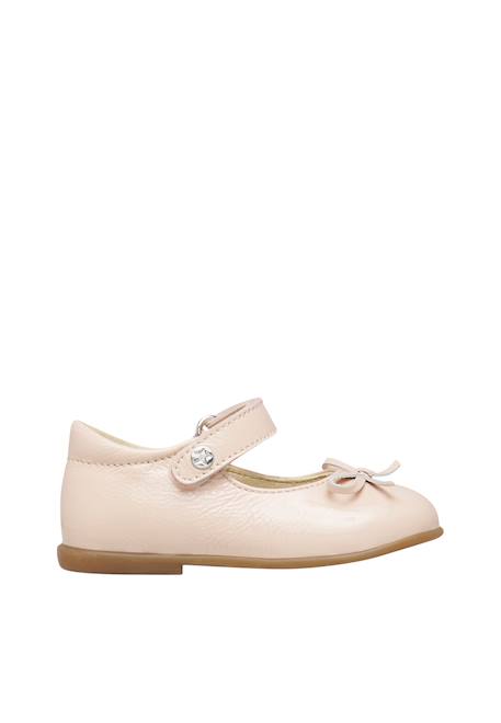 Ballerines fille en cuir verni ballet Rose clair 1 - vertbaudet enfant 