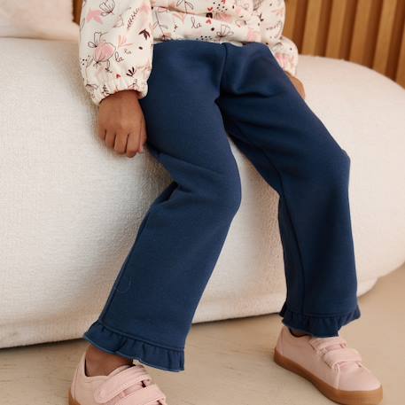 Pantalon bébé en molleton ollie Bleu 6 - vertbaudet enfant 