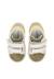Baskets bébé garçon en cuir et daim geordi 3 à scratch Blanc-vert 4 - vertbaudet enfant 