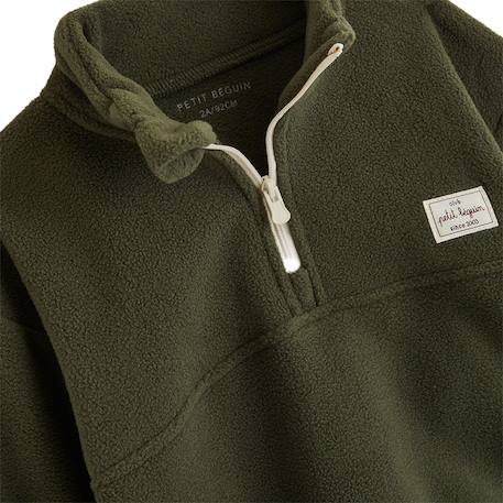 Sweat en polaire timmy Vert 4 - vertbaudet enfant 