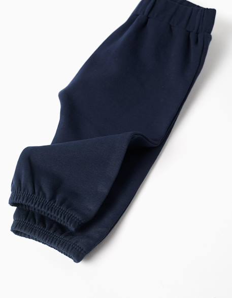 Ensemble en coton peigné avec imprimé et maison 3d Bleu foncé 4 - vertbaudet enfant 