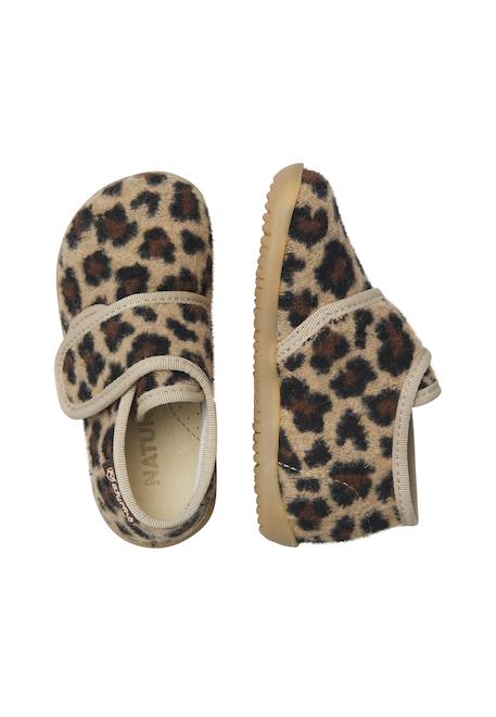 Chaussons bébé fille en tissu home Beige-noir 4 - vertbaudet enfant 
