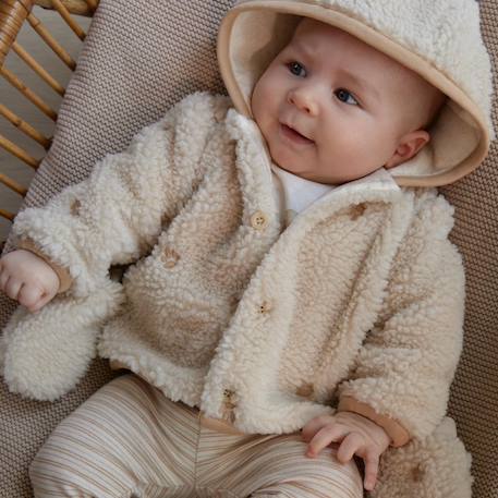 Moufles teddy sand flowers (0-3 mois) Beige+Beige 8 - vertbaudet enfant 