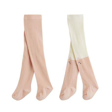Lot de 2 paires de collants enfant misti Rose 2 - vertbaudet enfant 