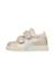 Baskets bébé fille en cuir salazar 3 à scratch Argent-rose 3 - vertbaudet enfant 