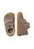 Chaussures barefoot enfant en cuir et daim sabby à scratch Cognac-gris foncé+Marron-vert olive+Rose poudré-rose 4 - vertbaudet enfant 