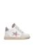 Baskets montantes bébé fille en cuir et daim alnoite high 2 Blanc-rose 1 - vertbaudet enfant 