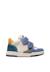 Baskets bébé garçon en cuir et daim klip 4 à scratch Gris tourterelle-bleu+Marine-citrouille 6 - vertbaudet enfant 