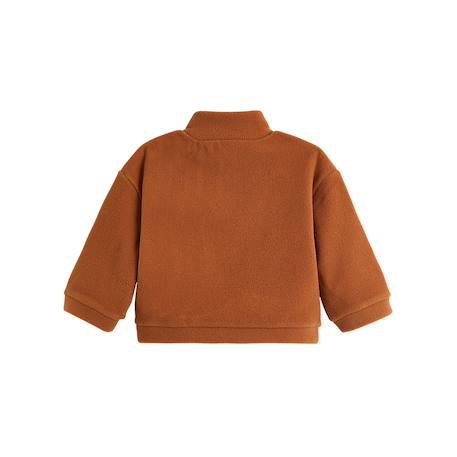 Sweat-shirt bébé en polaire moka Marron 3 - vertbaudet enfant 