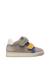 Baskets bébé garçon en cuir et daim kiner à scratch Gris-bleu-vert 1 - vertbaudet enfant 