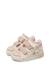 Baskets bébé fille en cuir et daim xema à scratch Blanc-rose 5 - vertbaudet enfant 