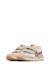Baskets fille en daim et tissu technique crumi à scratch Blanc-beige-platine 5 - vertbaudet enfant 