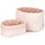 Lot de 2 paniers de toilette matelassé classic stripes rose Rose 1 - vertbaudet enfant 