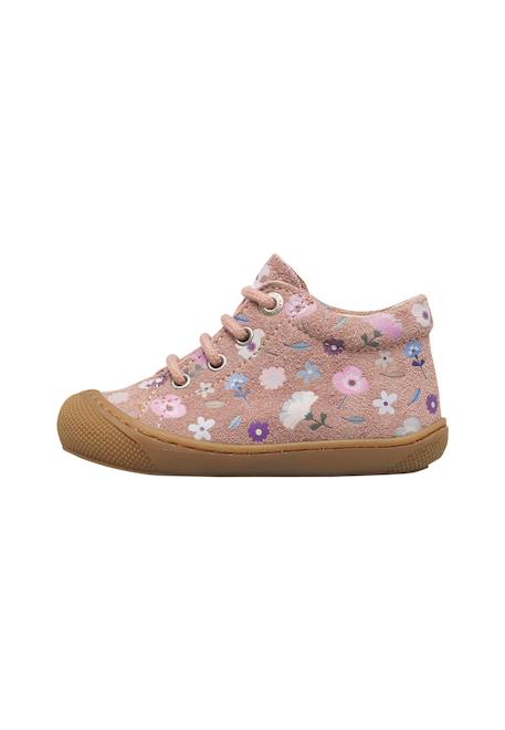 Chaussures premiers pas bébé fille en daim cocoon Gris foncé-violet+Magnolia-rose+Rose-rose clair 13 - vertbaudet enfant 