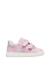 Baskets bébé fille en tissu hasselt 2 à scratch, avec paillettes Rose-blanc-argenté 1 - vertbaudet enfant 
