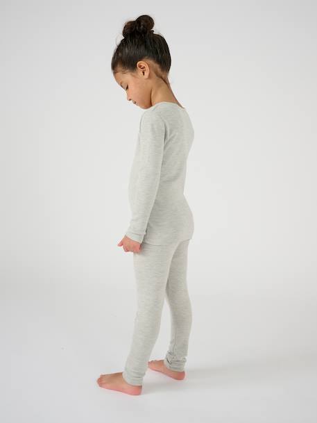 T-shirt maille classique thermolactyl Blanc pur+Gris clair 7 - vertbaudet enfant 