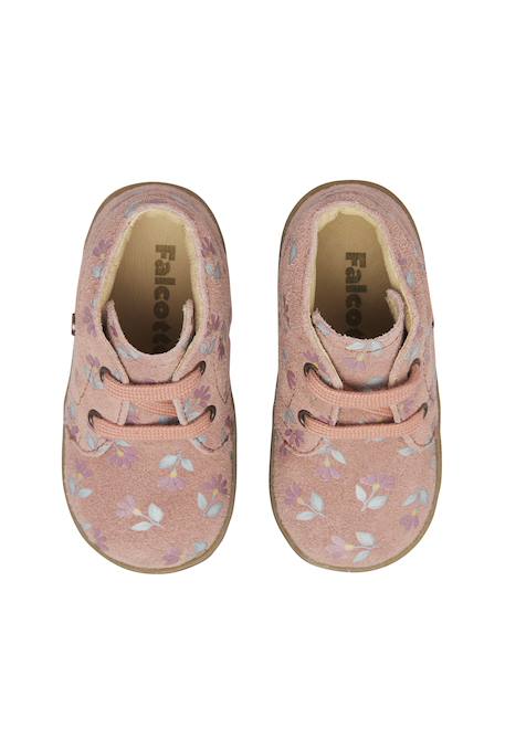 Baskets bébé fille en daim conte Rose-marron 4 - vertbaudet enfant 