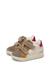 Baskets bébé en cuir et daim kiner à scratch Blanc crème-rose poudré+Blanc-bleu clair-vert+Gris-rouge 15 - vertbaudet enfant 