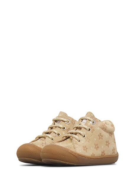 Chaussures premiers pas bébé fille en daim cocoon Beige-platine 5 - vertbaudet enfant 