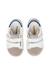 Baskets bébé garçon en cuir et daim jalip à scratch Blanc-gris+Blanc-vert 4 - vertbaudet enfant 