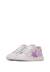 Baskets bébé fille en daim et tissu pailleté pinn à zip Blanc-argenté-rose 5 - vertbaudet enfant 