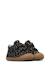 Chaussures premiers pas bébé fille en daim cocoon à scratch Noir-platine+Sable-platine 2 - vertbaudet enfant 