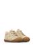 Chaussures premiers pas bébé fille en daim cocoon, broderies nœuds Platine-cognac 2 - vertbaudet enfant 