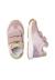 Baskets fille en cuir et tissu jesko 2 à scratch, avec paillettes Rose-rose poudré 4 - vertbaudet enfant 
