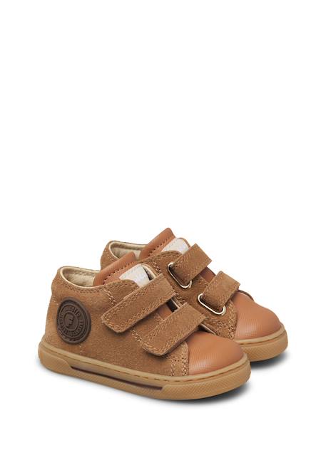 Baskets bébé garçon en cuir et synthétique michael 3 Cognac 2 - vertbaudet enfant 