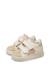 Baskets bébé fille en cuir et daim sasha à scratch Blanc-platine 5 - vertbaudet enfant 