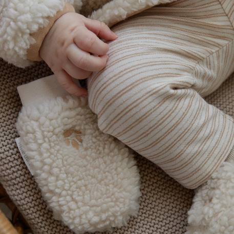 Moufles teddy sand flowers (0-3 mois) Beige+Beige 9 - vertbaudet enfant 