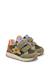 Baskets bébé en daim et tissu technique nuppi à scratch Kaki-orange+Rose-platine 2 - vertbaudet enfant 