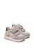Baskets bébé fille en cuir et daim nuppi à scratch Blanc-gris 2 - vertbaudet enfant 