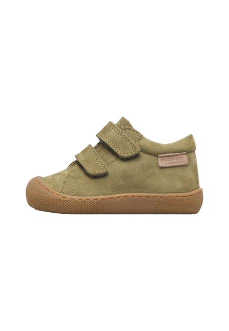 Chaussures barefoot garçon en cuir amur à scratch Kaki+Marine+Marron 3 - vertbaudet enfant 